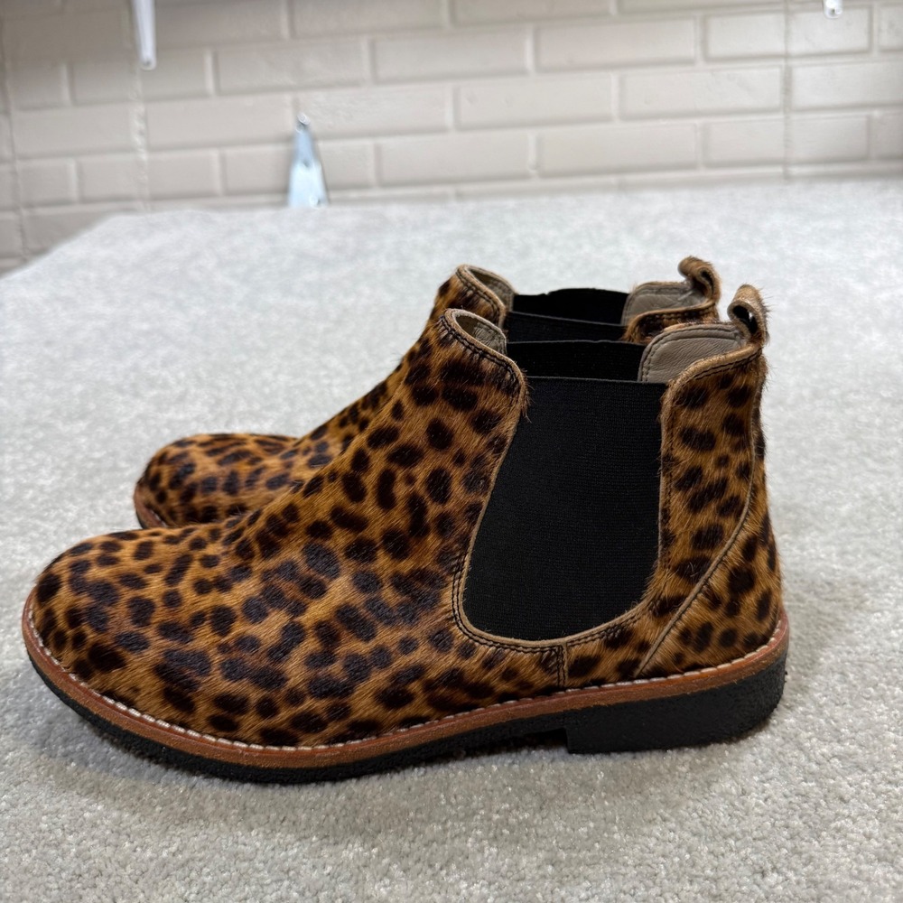 Boden Oakington Leopard Print Calf Hair Chelsea Boots Ankle EU39 US8 Mob Wife - Picture 7 of 14